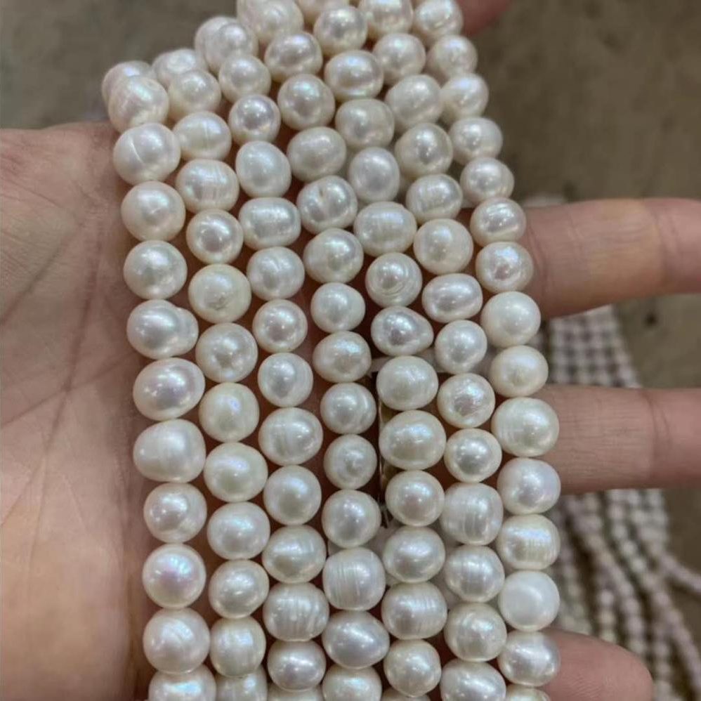 Freshwater pearl loose pearl strand wholesale natural pearls for making jewelry 3